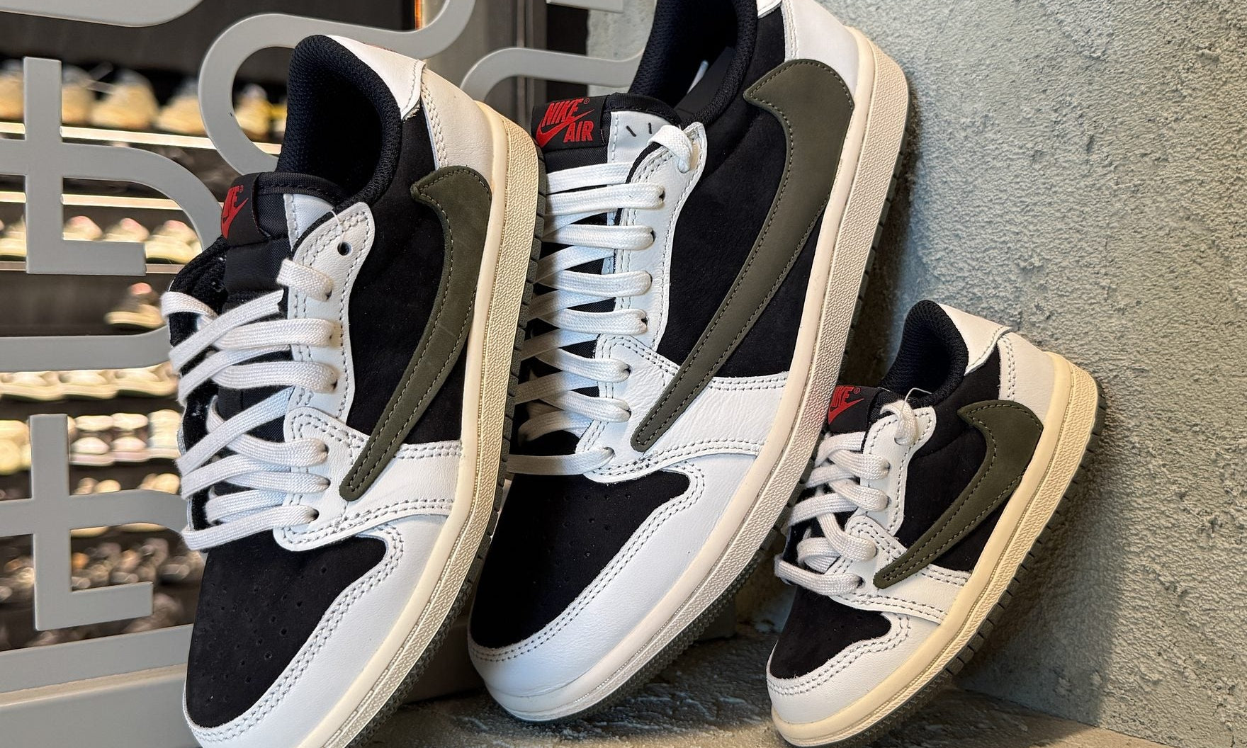 Travis Scott x Air Jordan 1 Low pairs at Send Location, Dubai