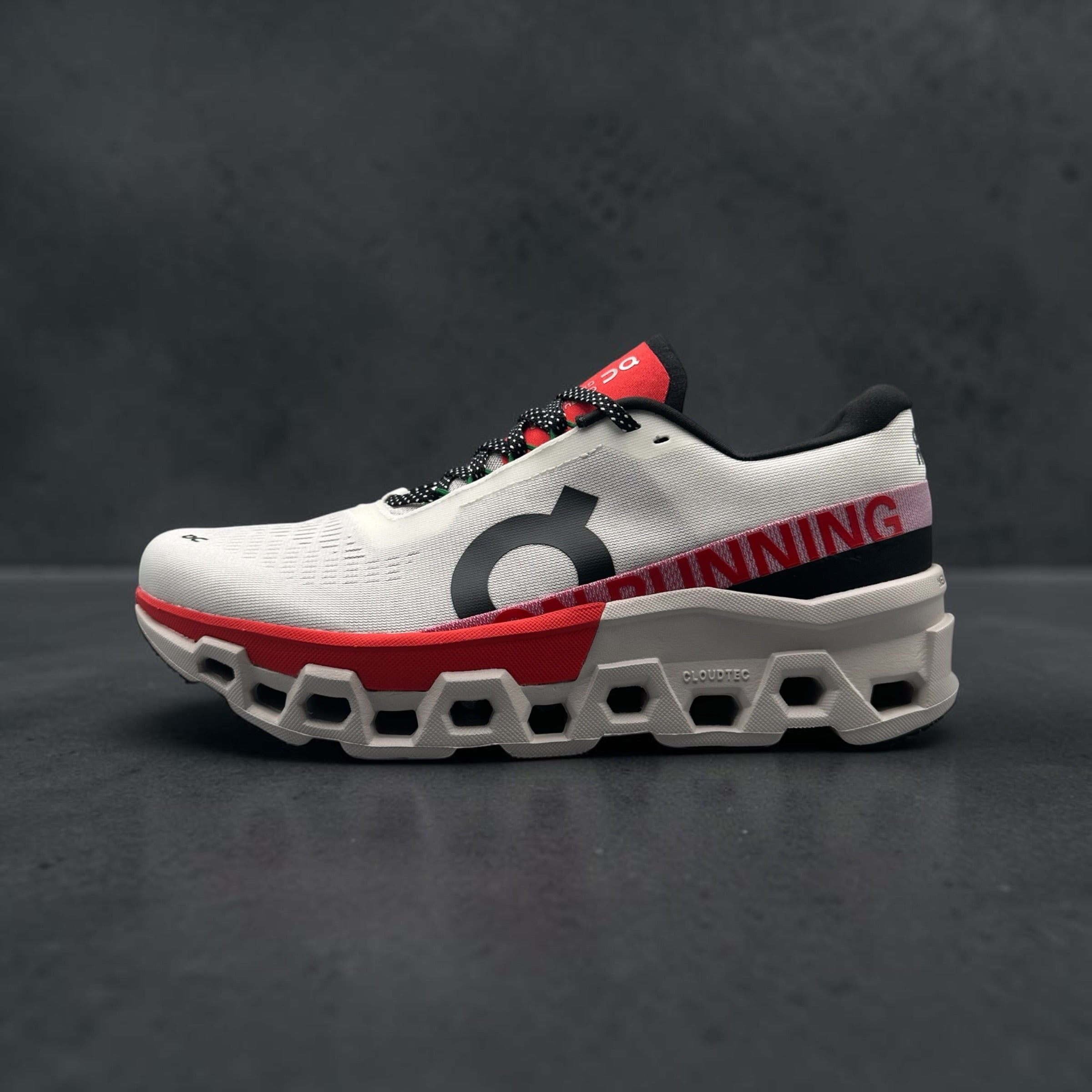 On Running Cloudmonster 2 Ivory Silver Red