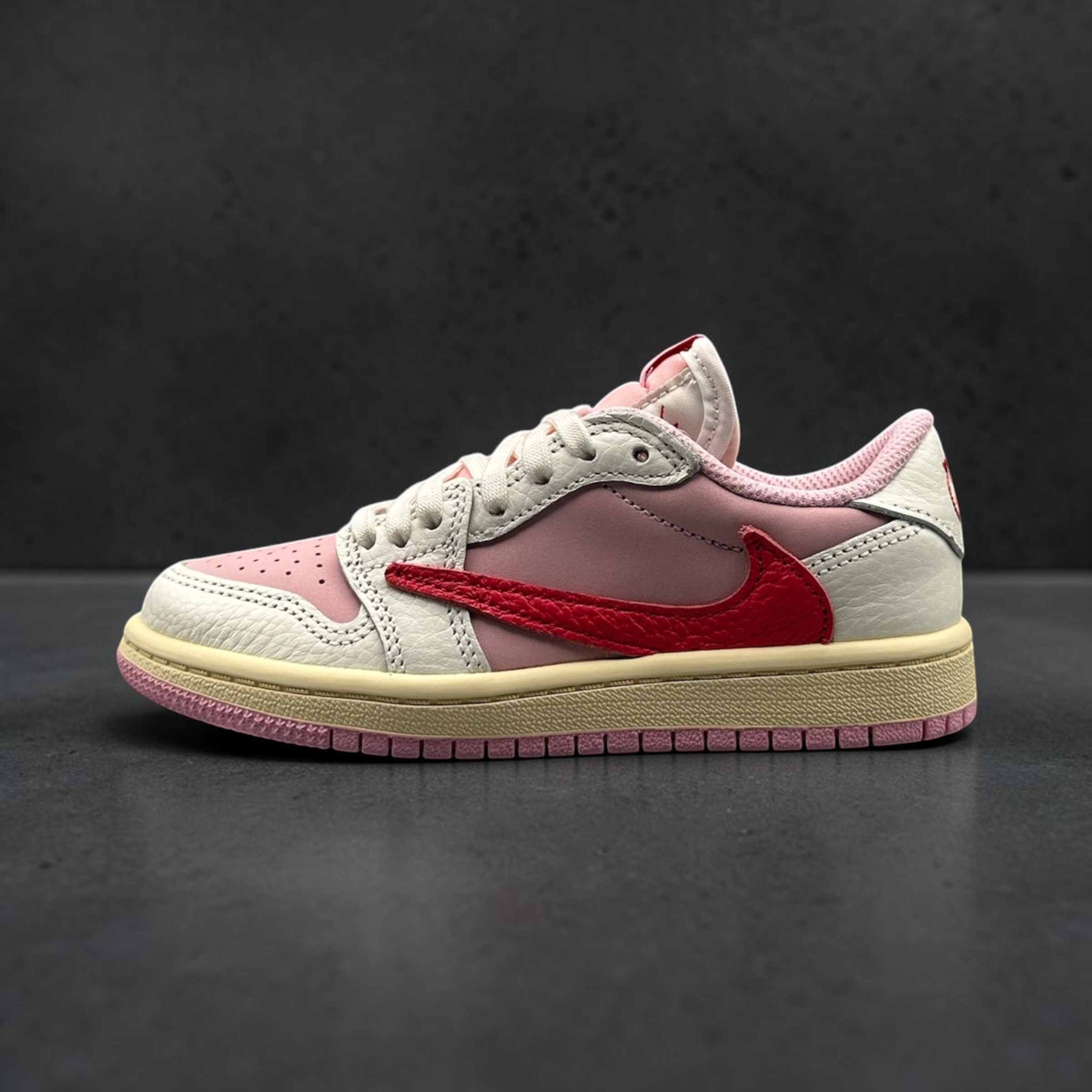 Jordan 1 Retro Low OG SP Travis Scott Sail Tropical Pink (PS)
