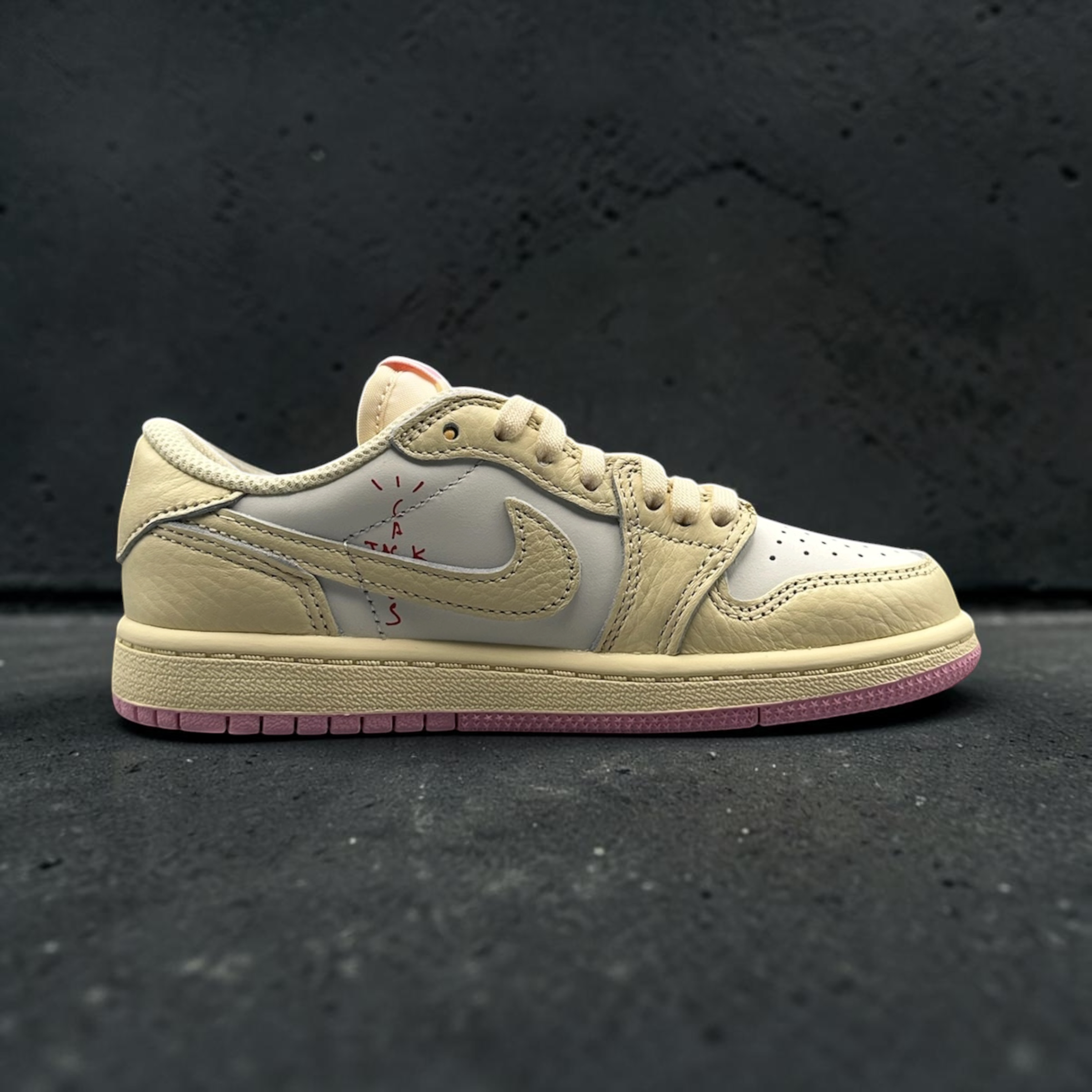 Jordan 1 Retro Low OG SP Travis Scott Tropical Shy Pink (PS)