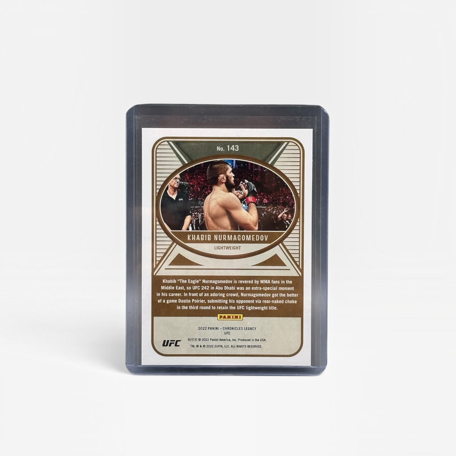 2022 Panini Chronicles Legacy Khabib Nurmagomedov Base #143 Auto