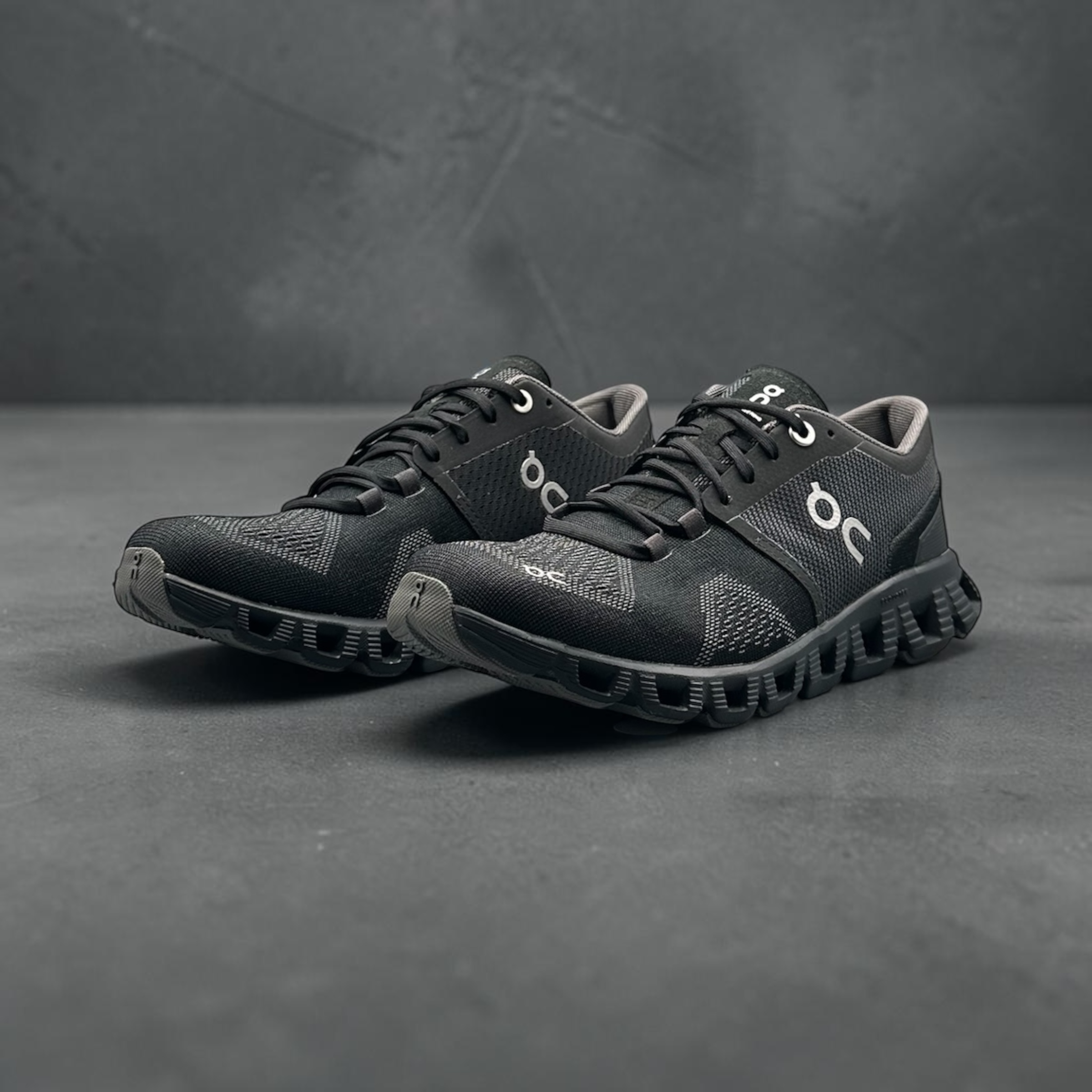 On Running Cloud X Black Asphalt Grey