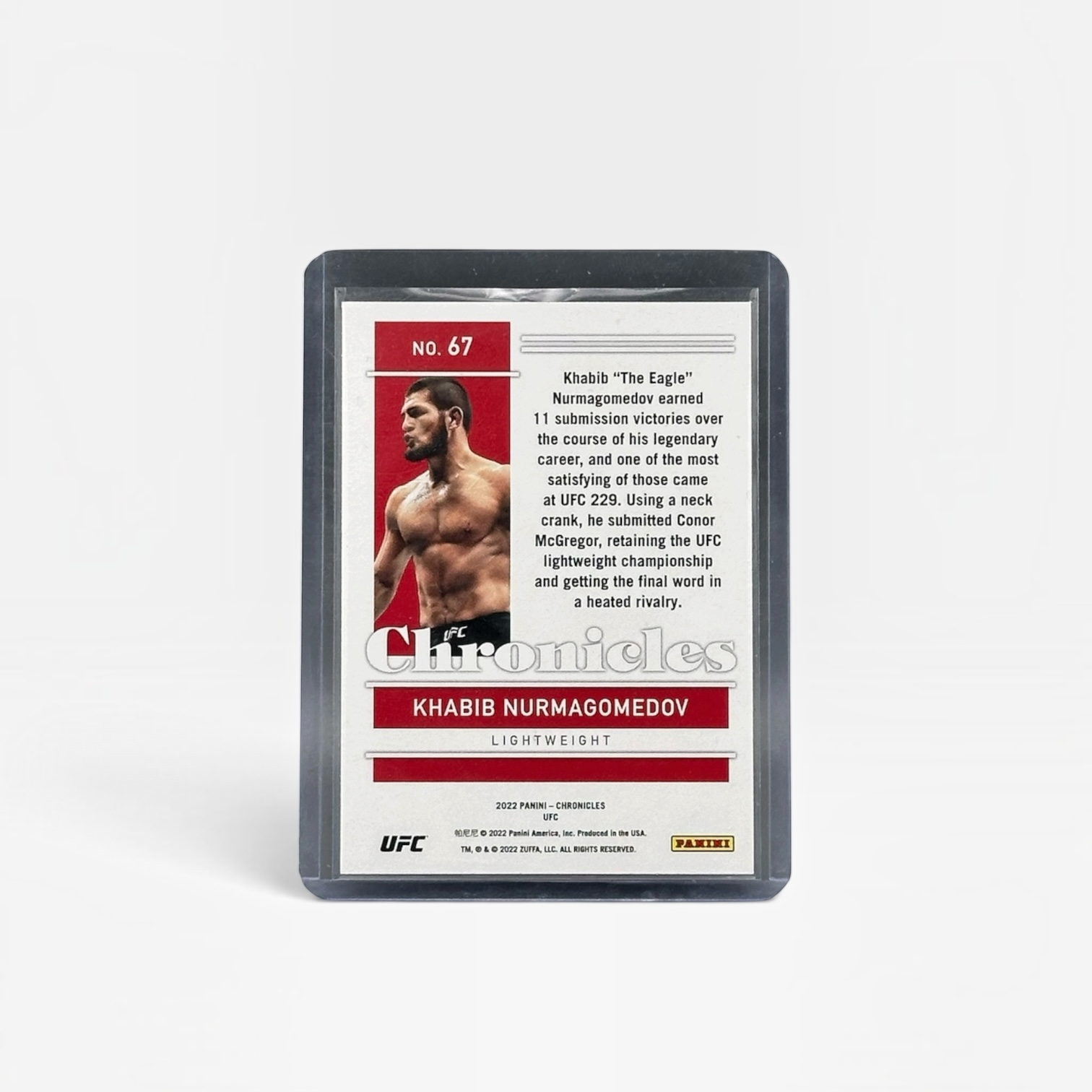 2022 Panini Chronicles Khabib Nurmagomedov Base #67 Auto