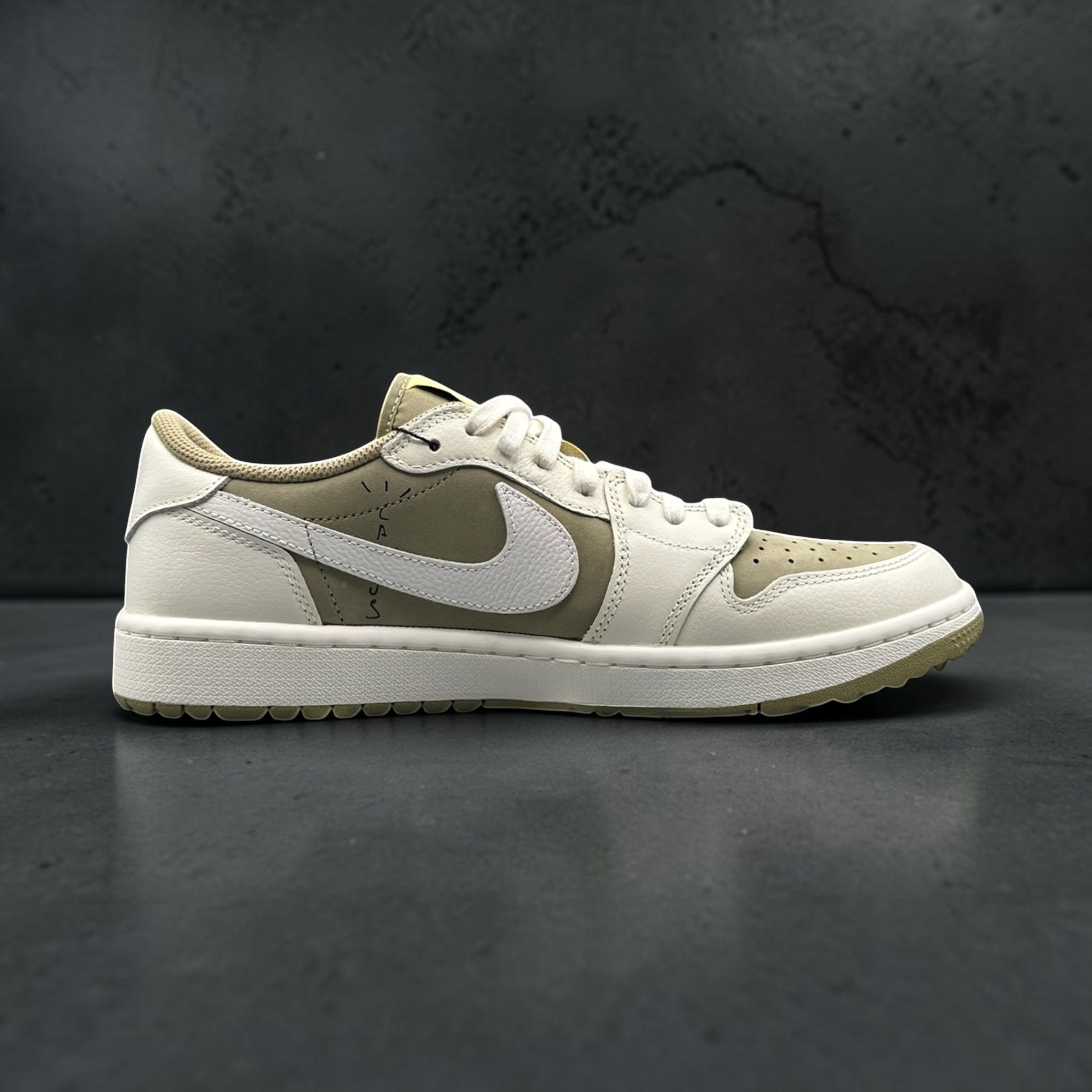 Jordan 1 Retro Low Golf Travis Scott Neutral Olive