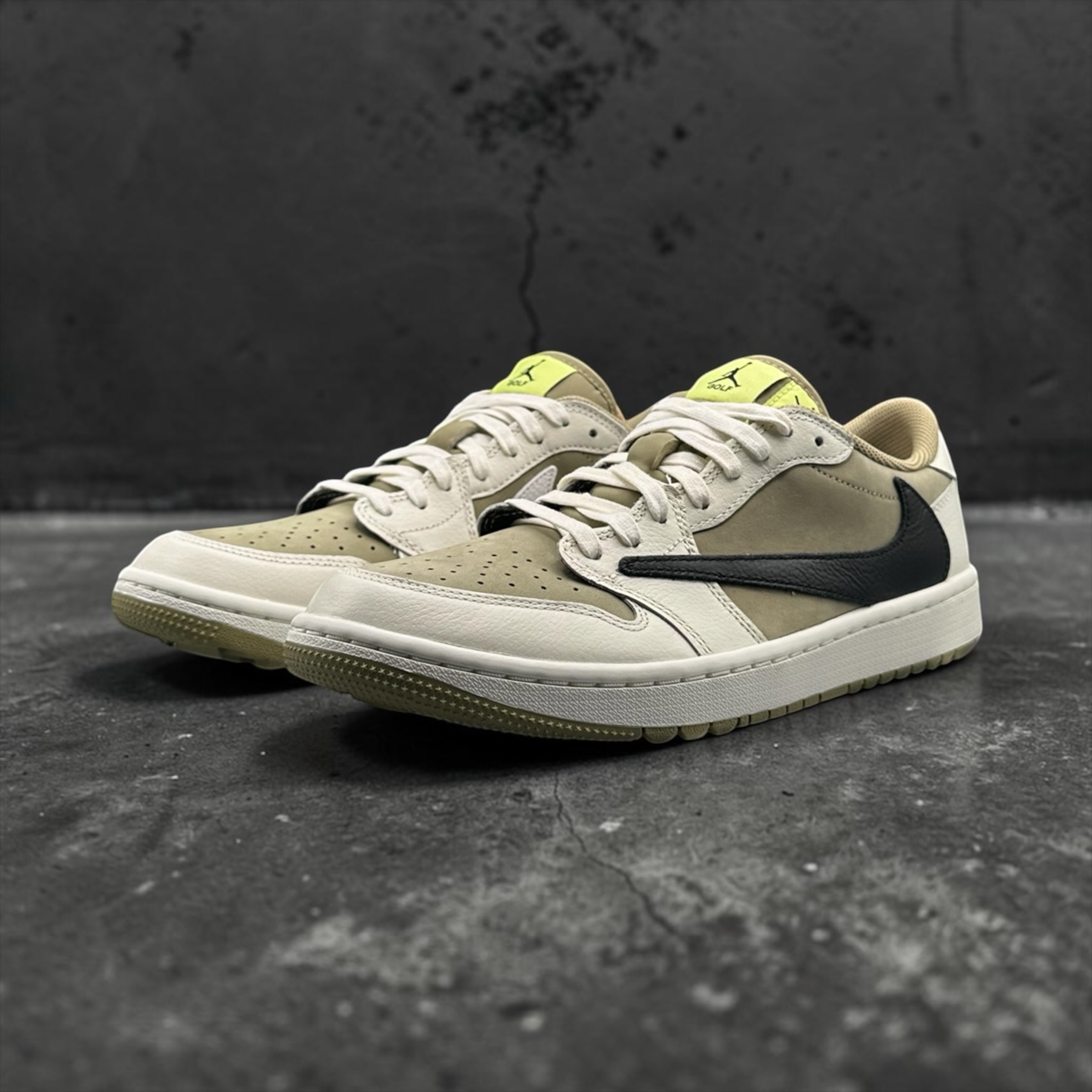 Jordan 1 Retro Low Golf Travis Scott Neutral Olive