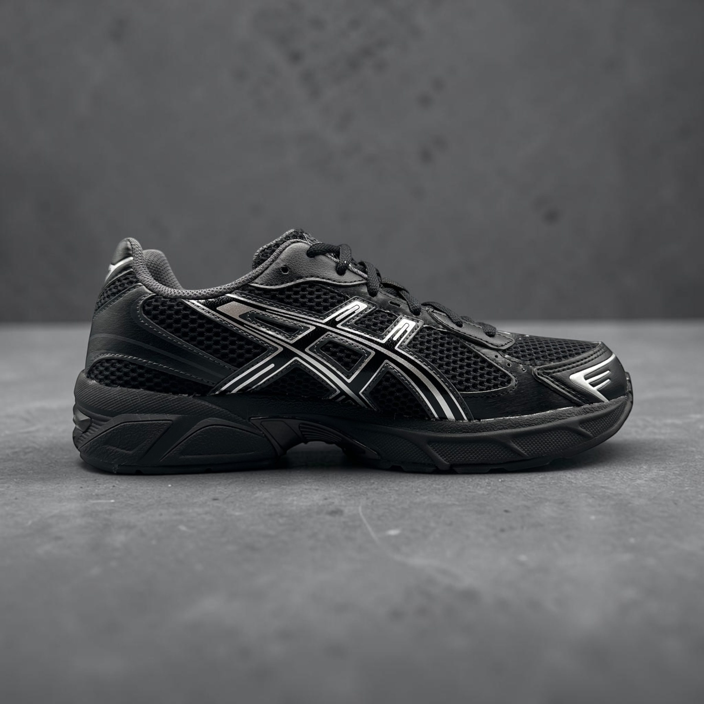 ASICS Gel-1130 Black Pure Silver (GS)