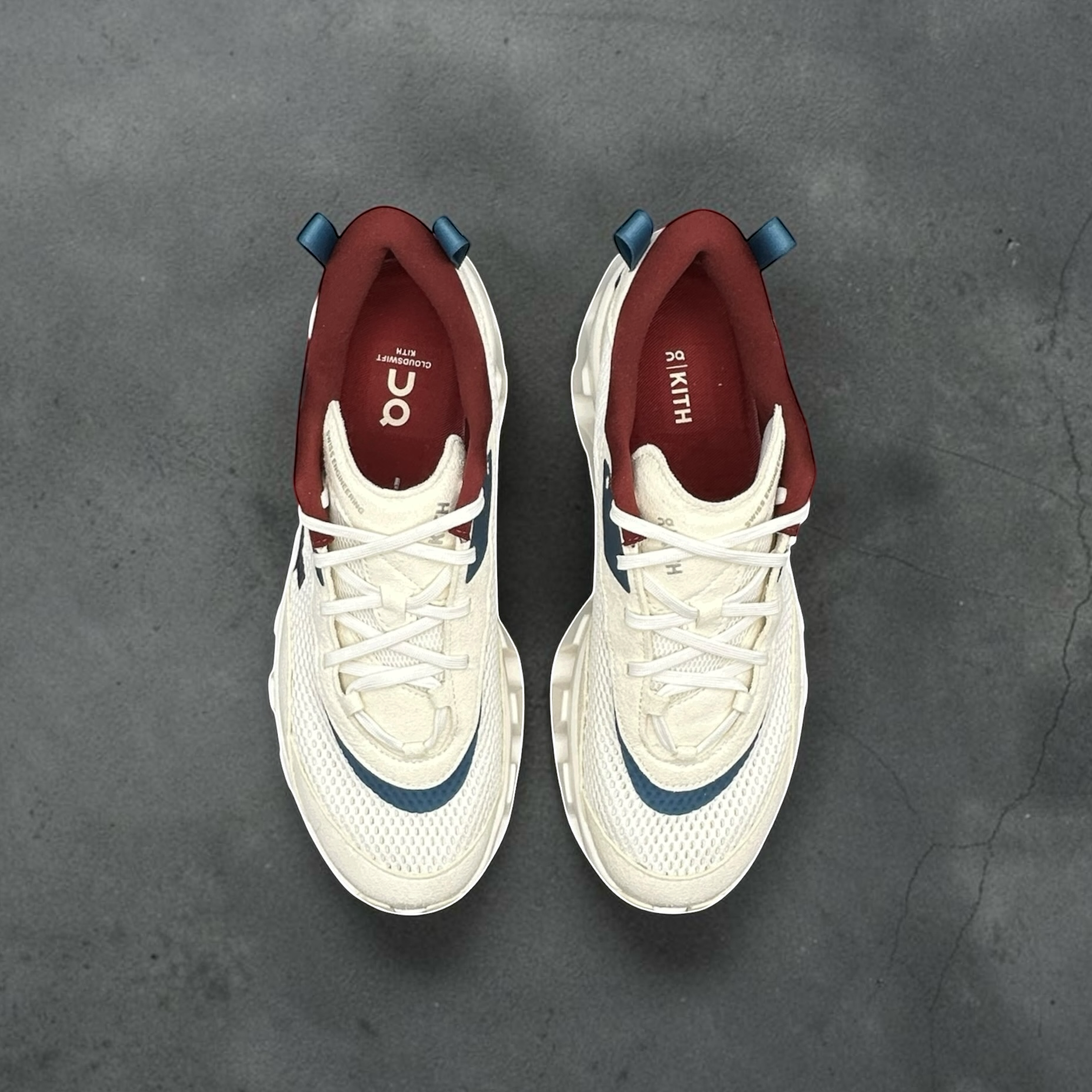 On Running K-Tech 2 Kith White Real Teal