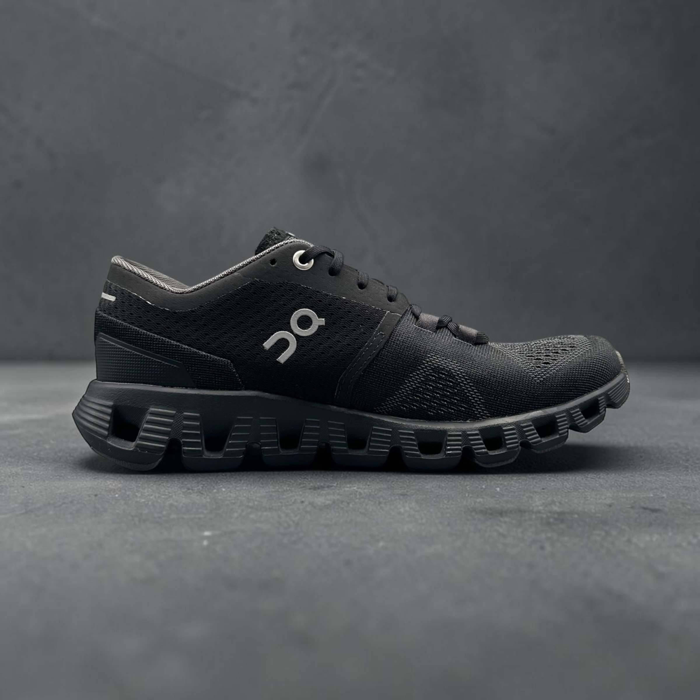 On Running Cloud X Black Asphalt Grey