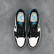 Jordan 1 Retro Low OG Black Dark Powder Blue
