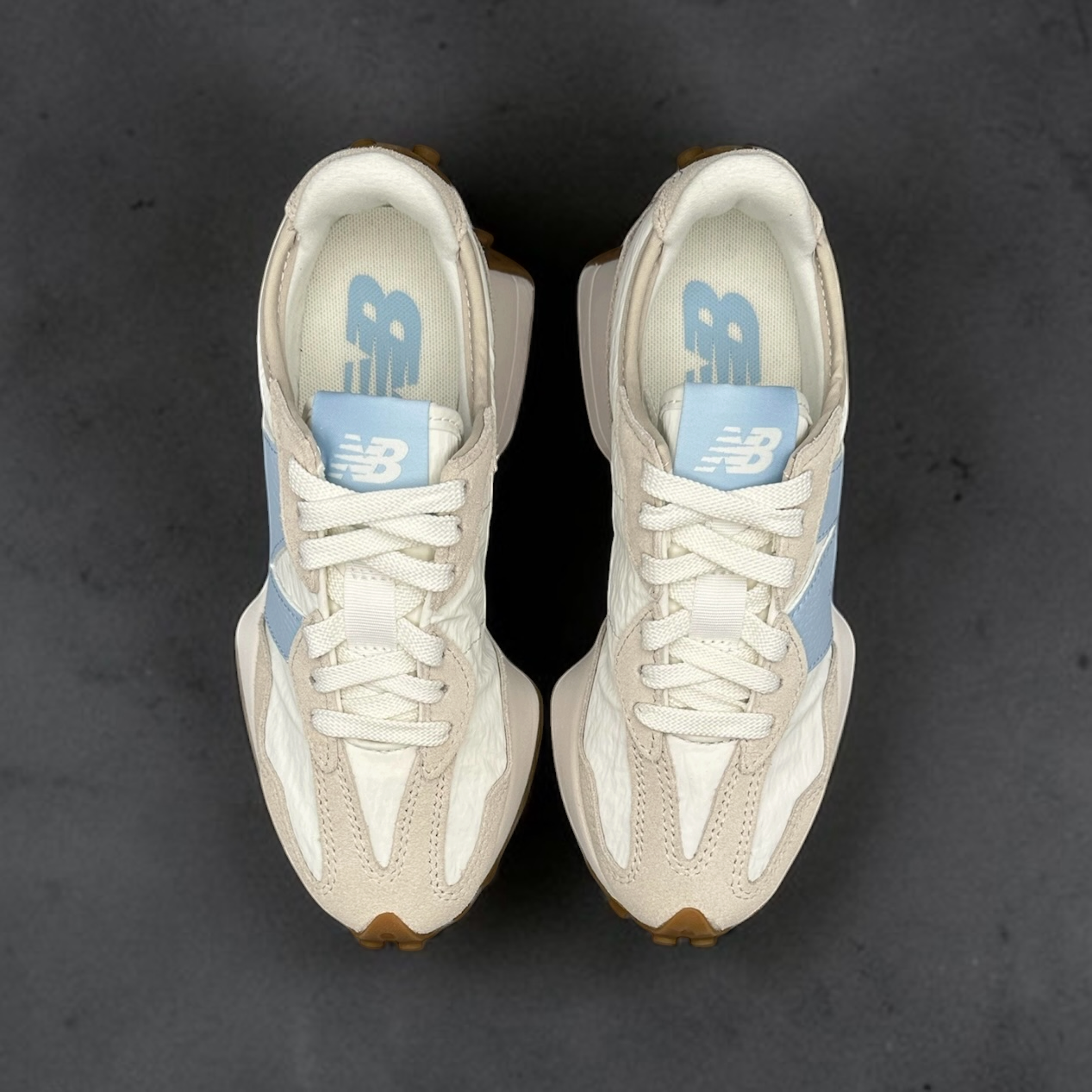 New Balance 327 Timberwolf Sea Salt Light Chrome Blue (Women's)